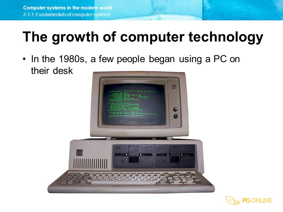 The growth of computer technology