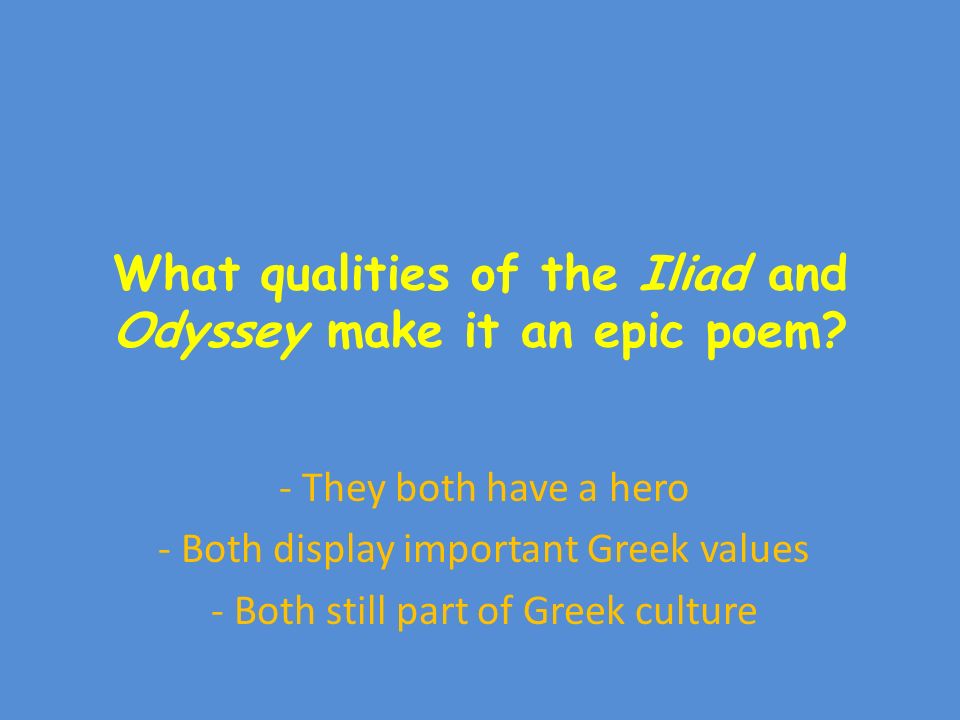 greek culture in the odyssey