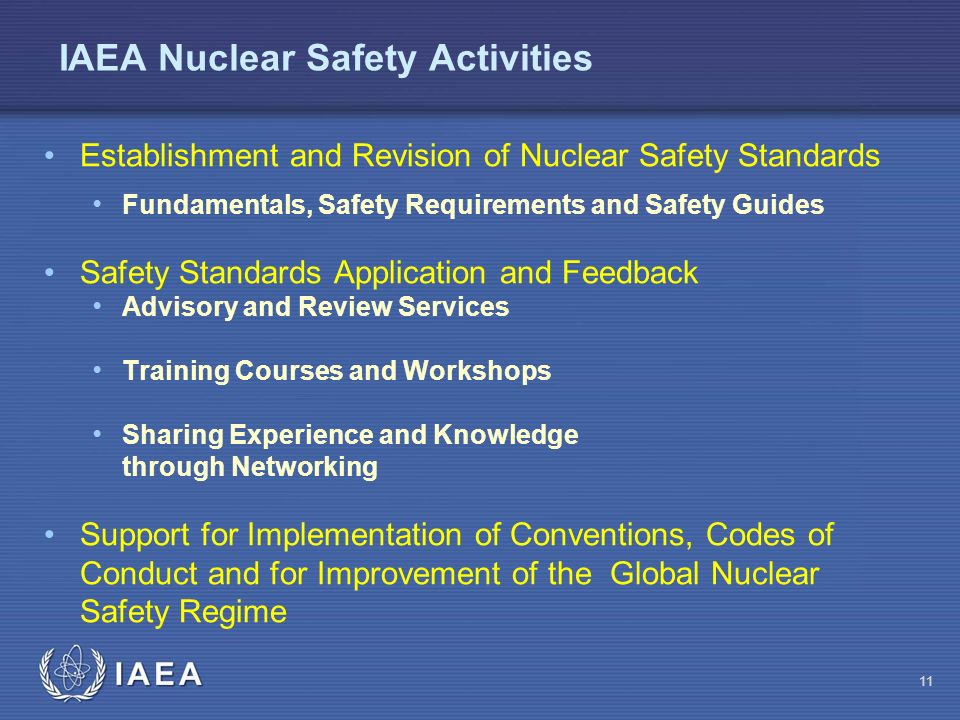 IAEA Nuclear Safety Activities