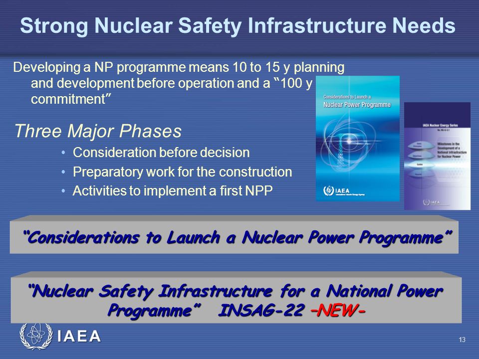 Strong Nuclear Safety Infrastructure Needs