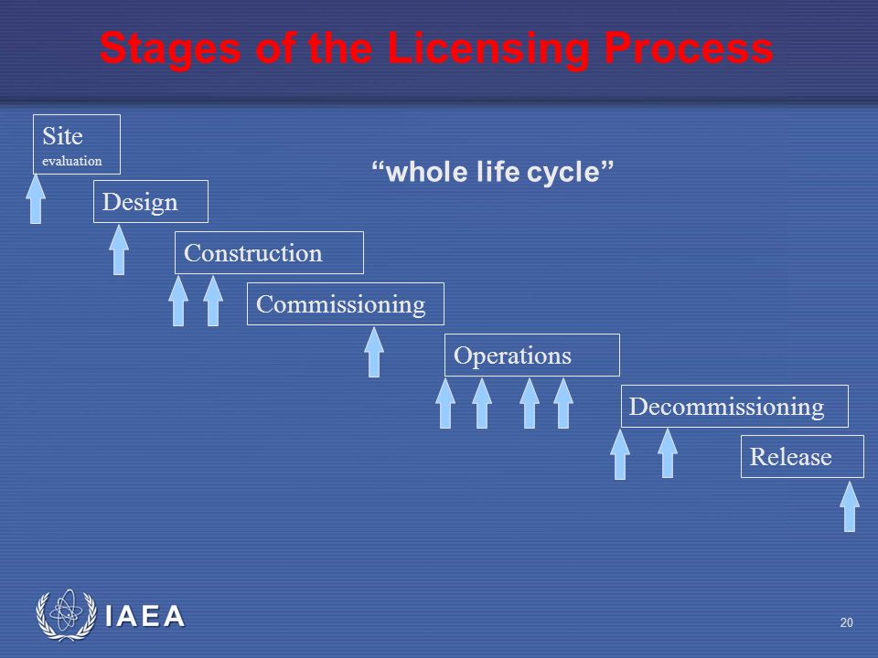 Stages of the Licensing Process