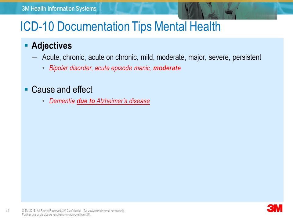 ICD-10 Documentation Tips Mental Health