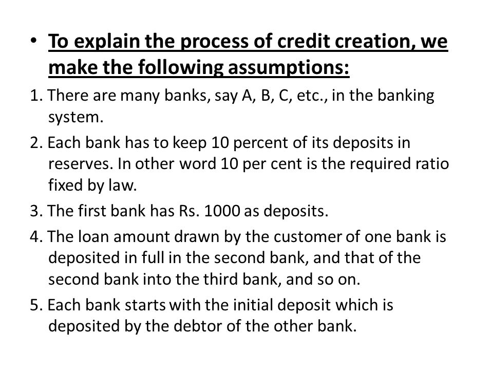 what is credit creation explain it