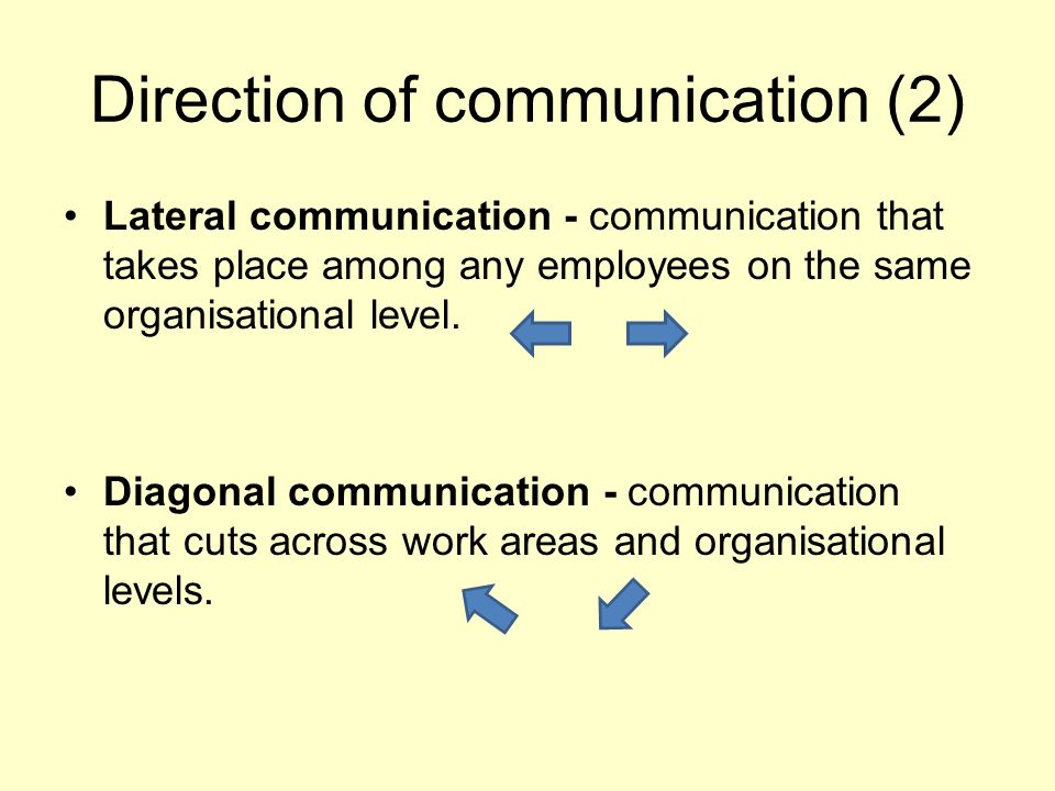 diagonal communication its advantages and disadvantages