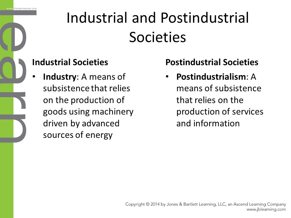 post industrial society sociology