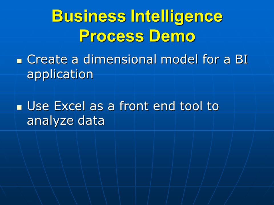 business intelligence application demo business intelligence application demo