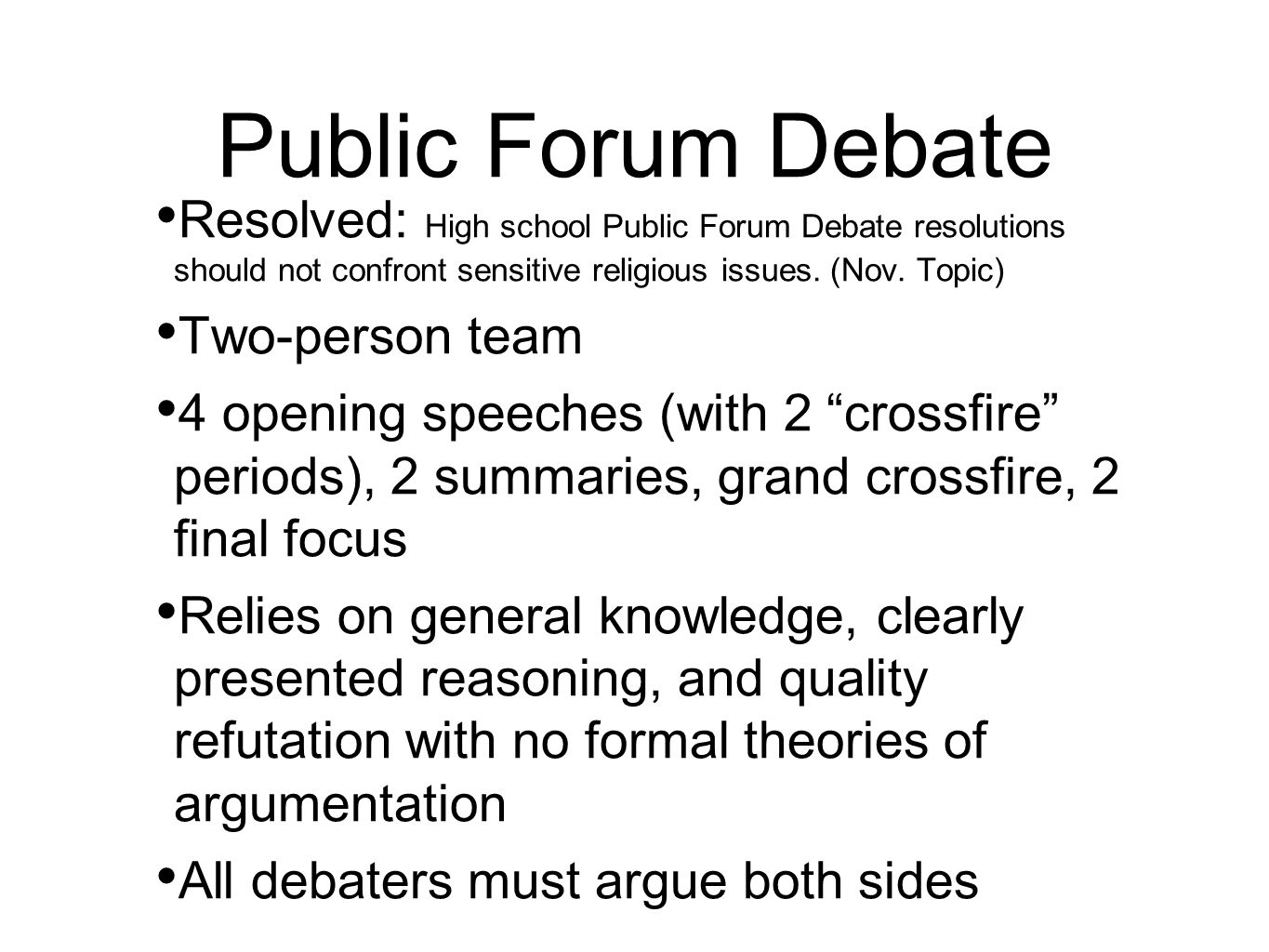 Introduction To Debate Ppt Download