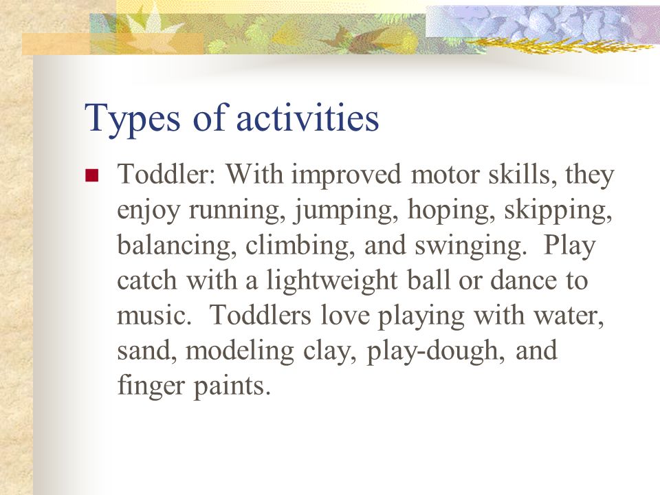 Types of activities