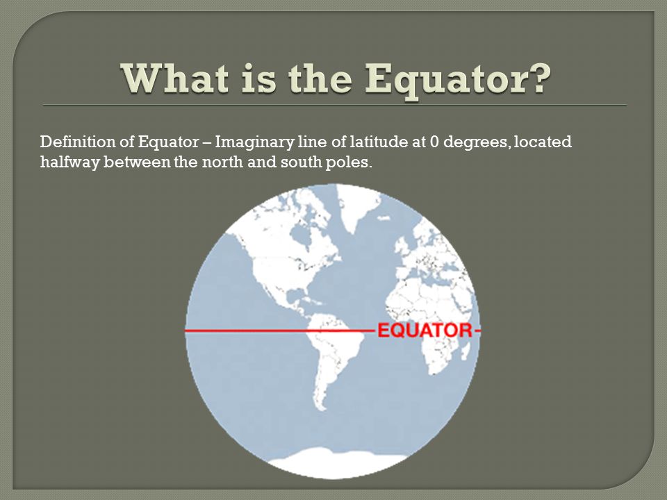 What is the Equator.