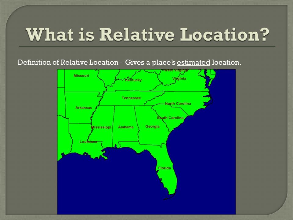 What is Relative Location