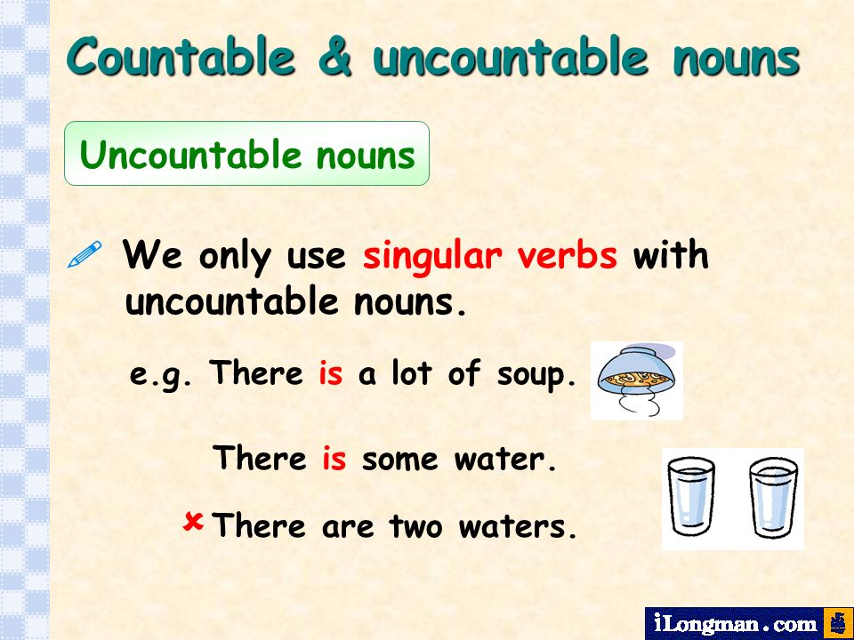 Countable & uncountable nouns