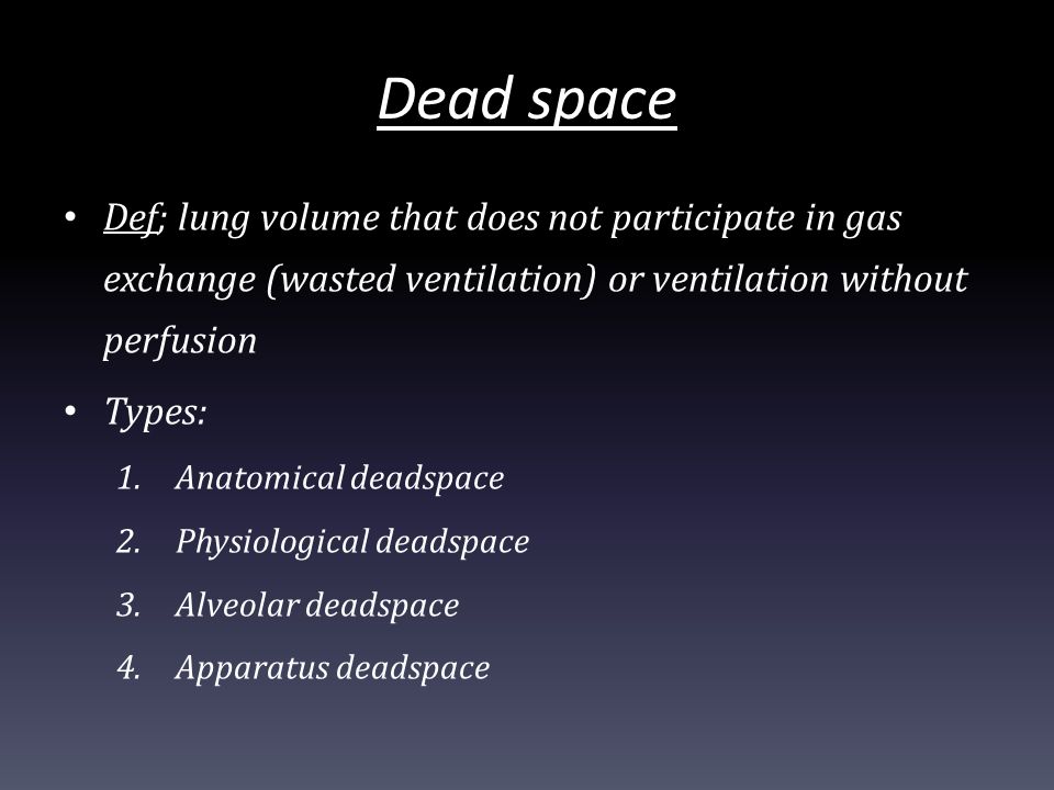 Is residual volume a synonym for dead space volume? If not, then