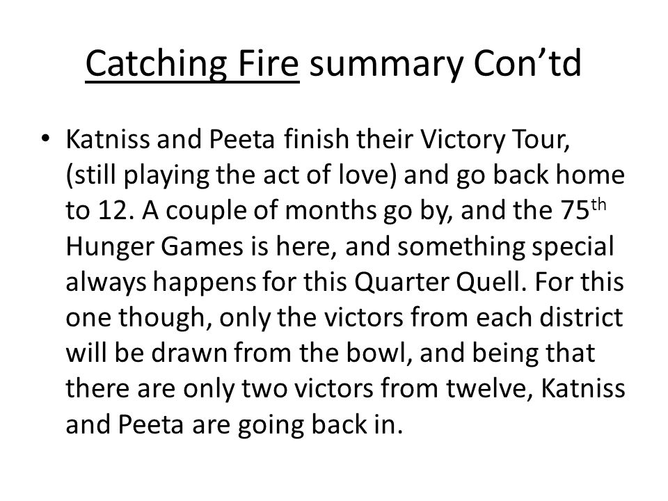 explanation of the hunger games