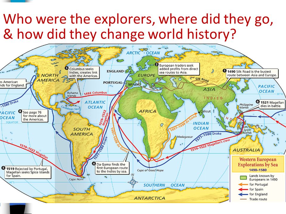The Age of Exploration Who were the explorers, where did they go, & how did they change world history