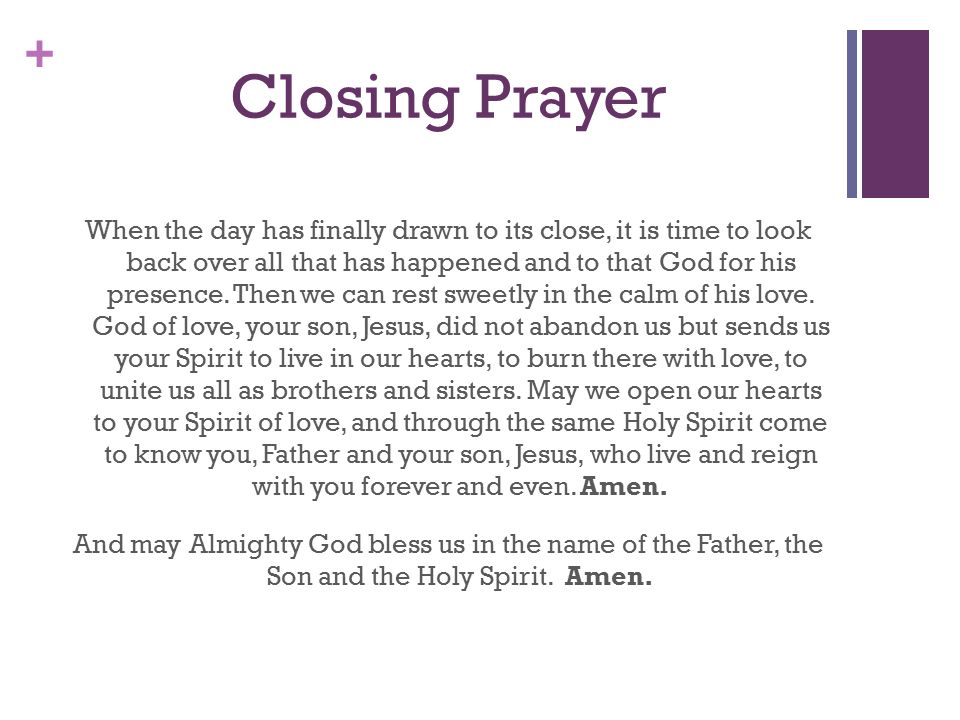Closing Prayer