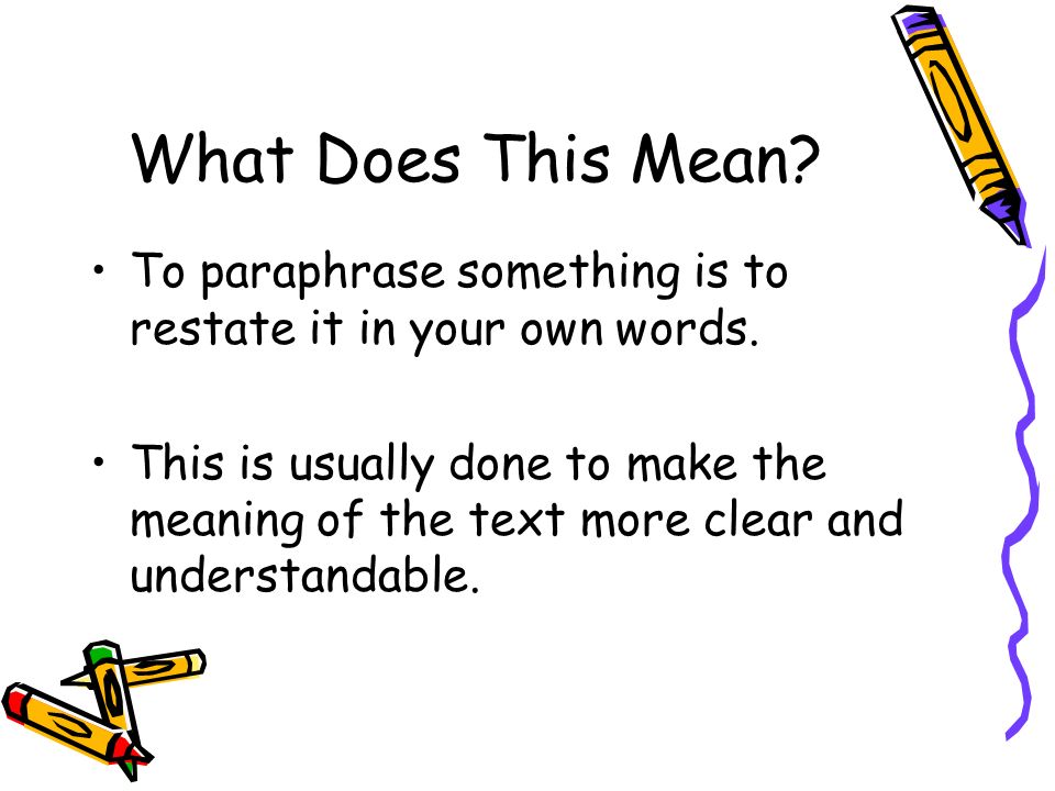 Paraphrasing English Iii Ncvps Ppt Video Online Download