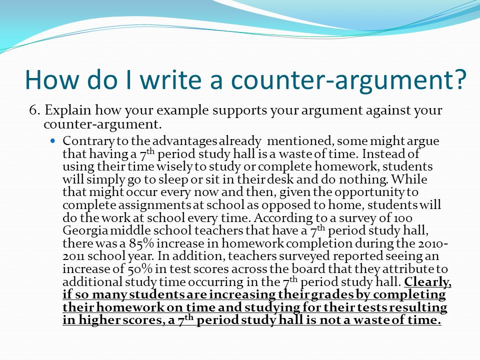 sample argumentative essay with counter argument