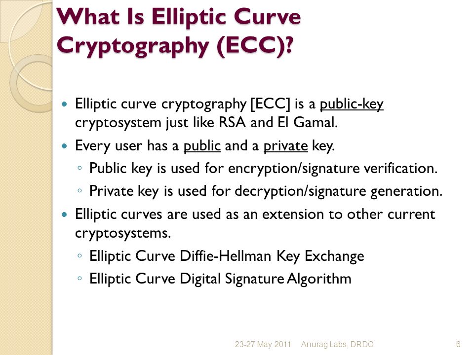 Application of Elliptic Curves to Cryptography - ppt video online download