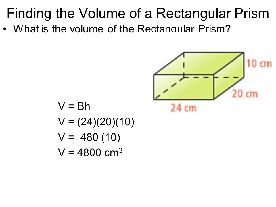 Finding the Volume of a Rectangular Prism
