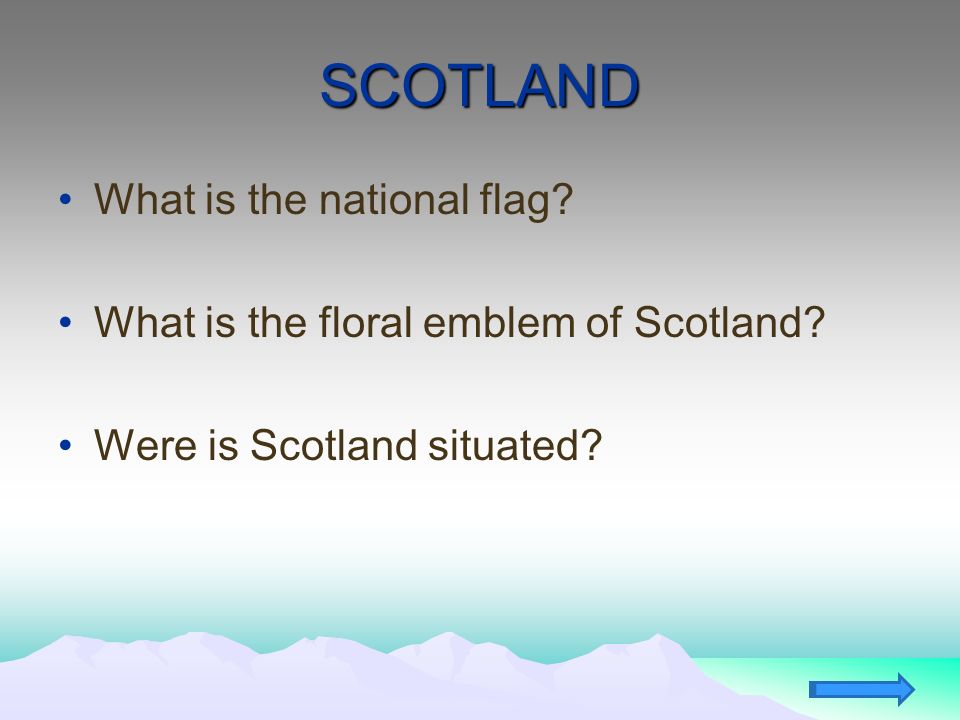 SCOTLAND What is the national flag