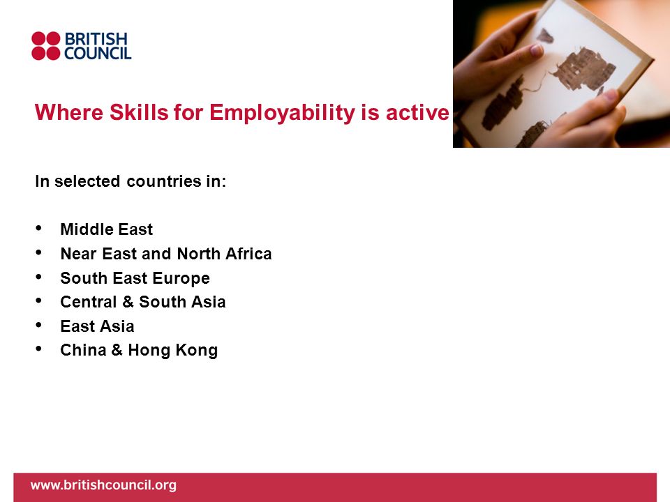 Where Skills for Employability is active