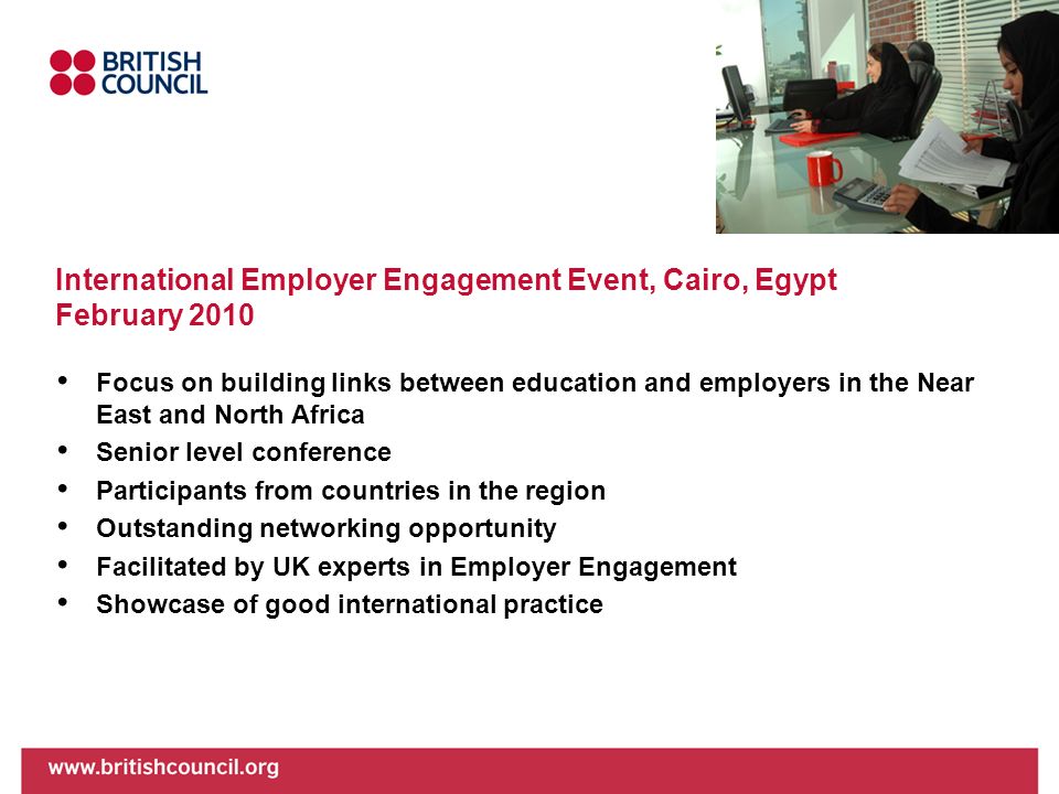 International Employer Engagement Event, Cairo, Egypt February 2010
