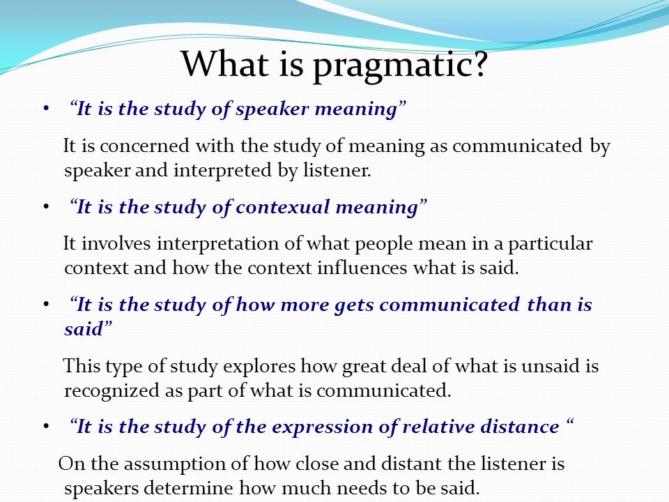 Pragmatics Presentation By Sudha Bhingardive( ) - Ppt Video Online Download