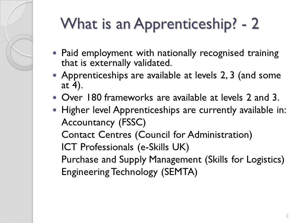 What is an Apprenticeship - 2
