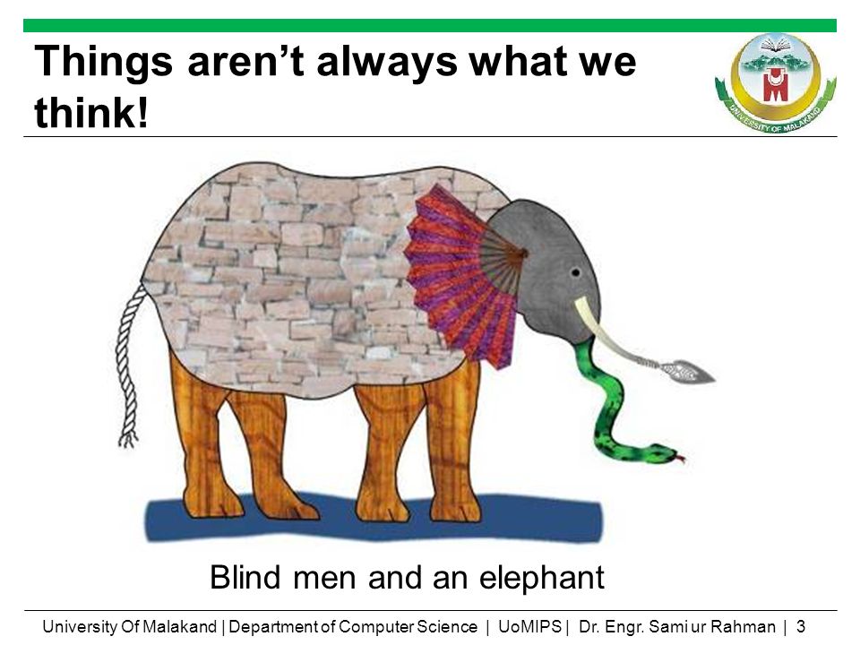 Things aren’t always what we think!