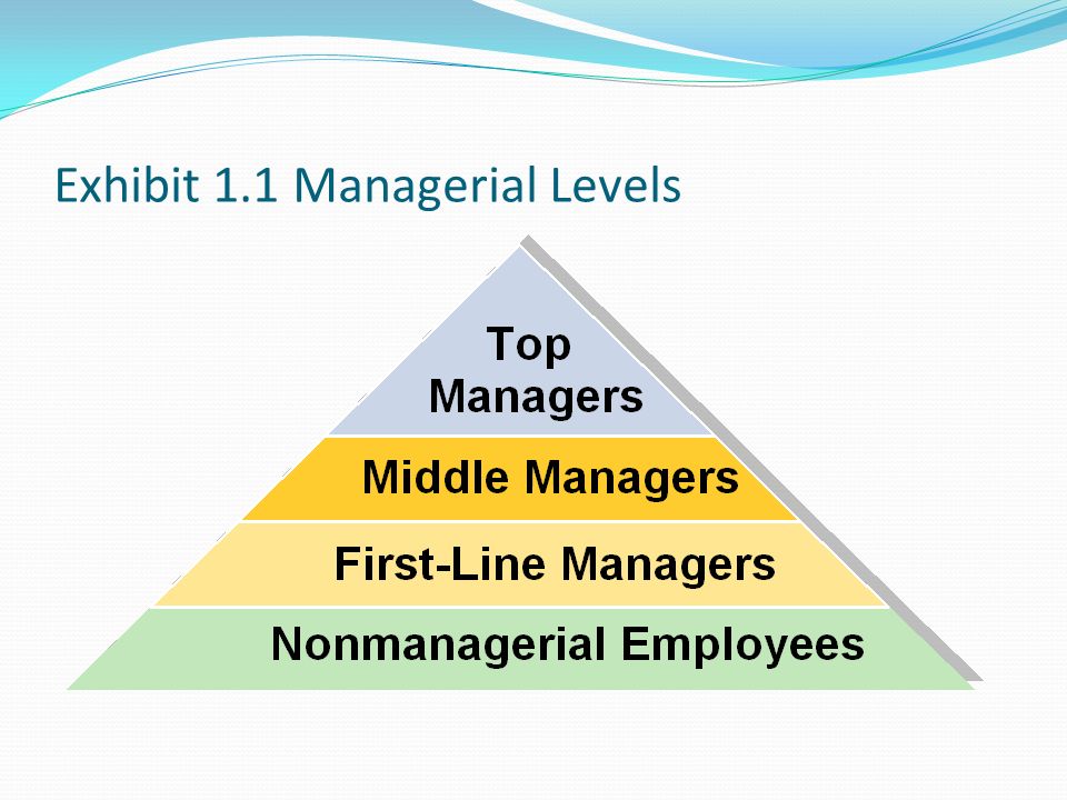 Exhibit 1.1 Managerial Levels
