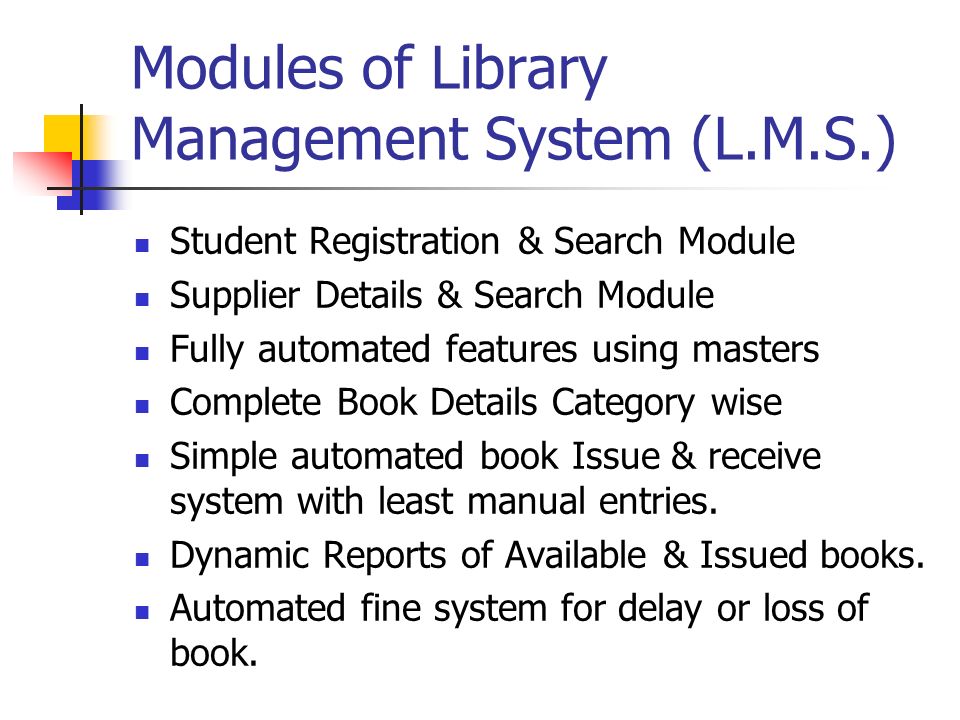 manual library system