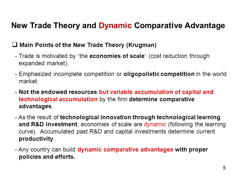 krugman new trade theory explained