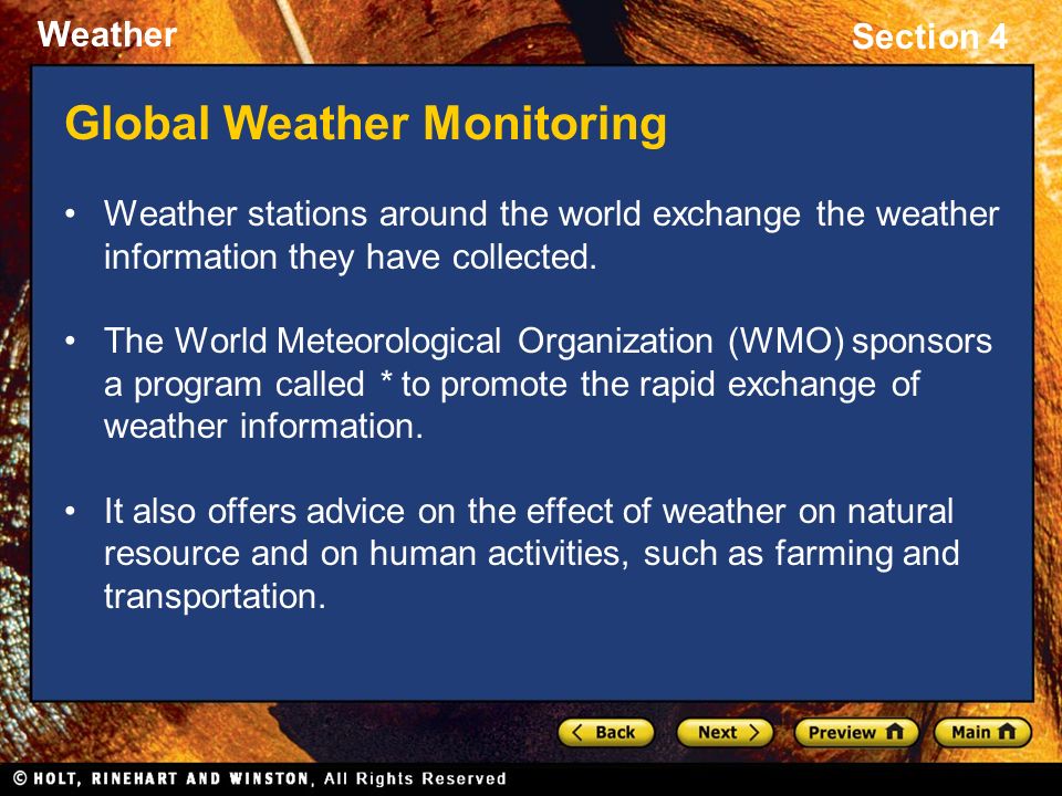 Global Weather Monitoring