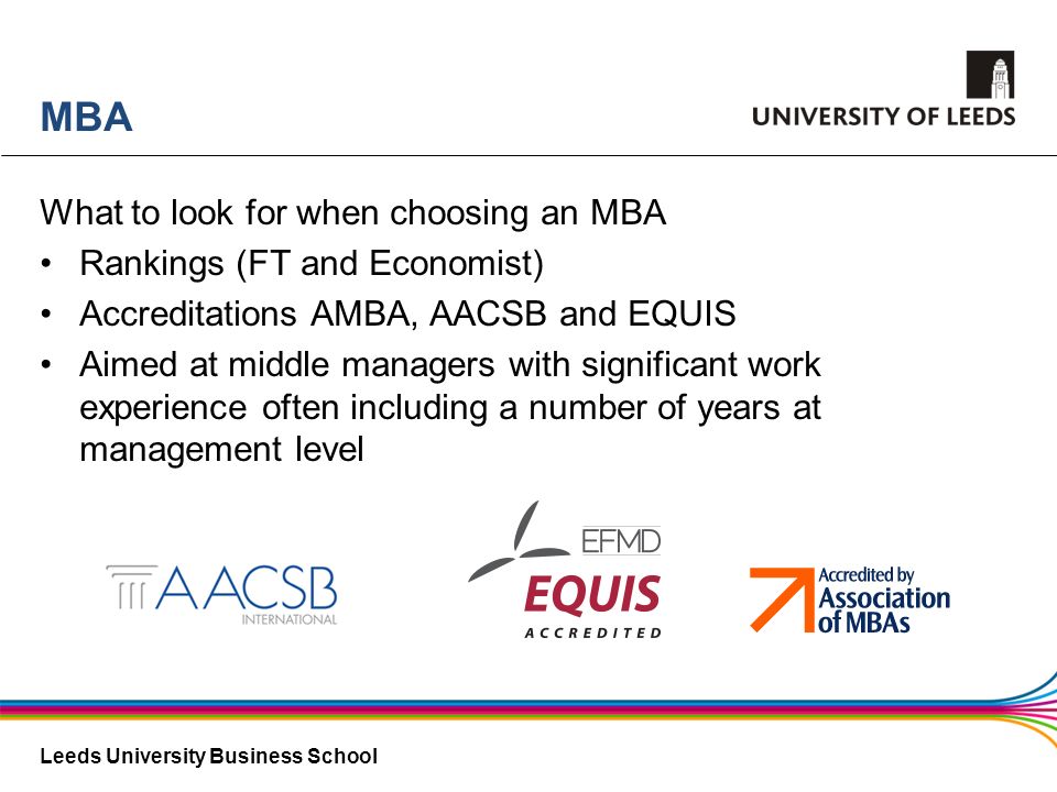 MBA What to look for when choosing an MBA Rankings (FT and Economist)