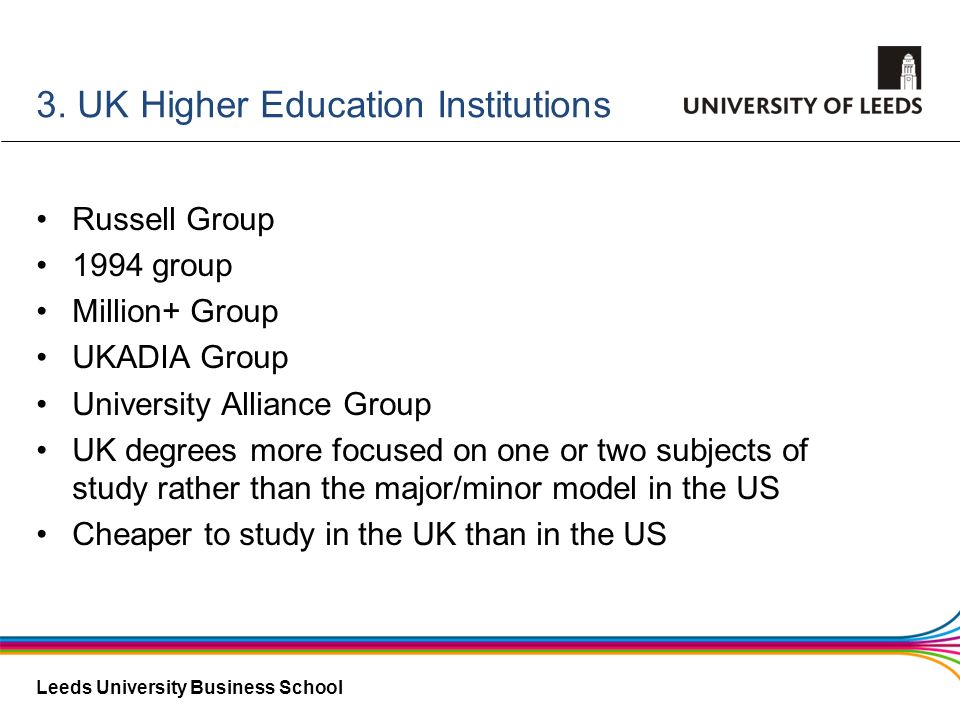 3. UK Higher Education Institutions