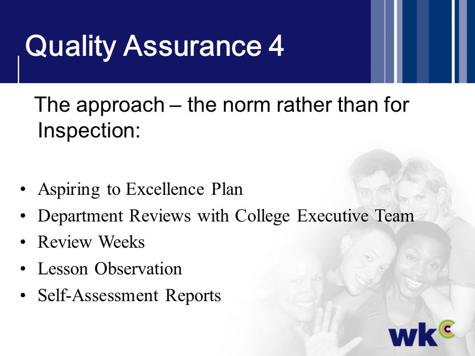Quality Assurance 4 Aspiring to Excellence Plan