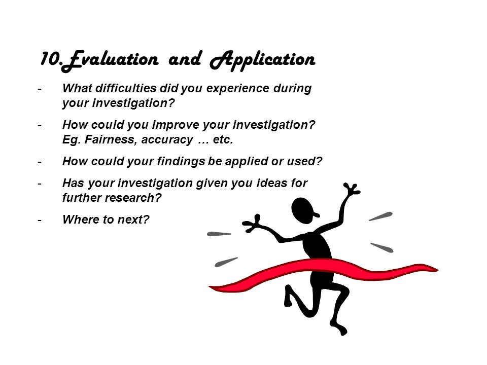 Evaluation and Application