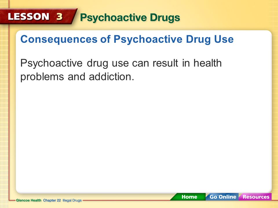 Consequences of Psychoactive Drug Use