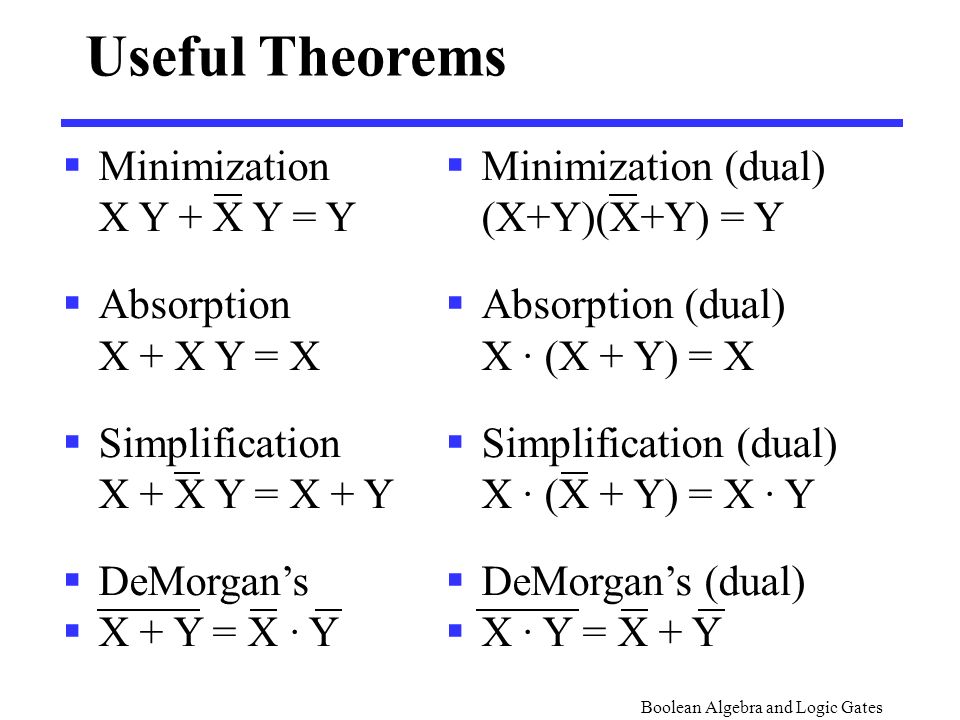 Binary Logic And Gates Binary Variables Take On One Of Two Values Ppt Video Online Download