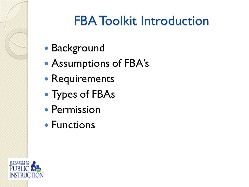 what is fba toolkit