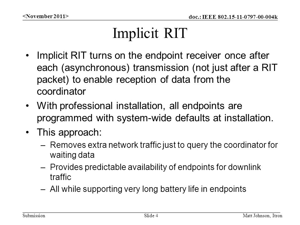 <November 2011> Implicit RIT.