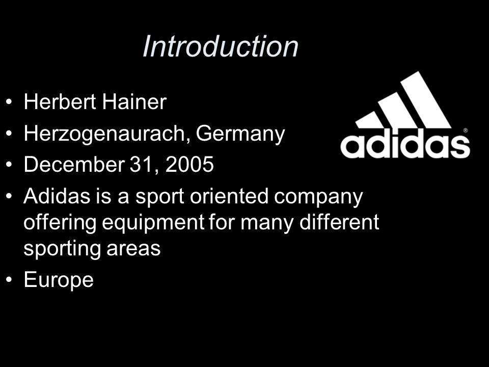 Annual Report Adidas Brendan Rochelle Section ppt download