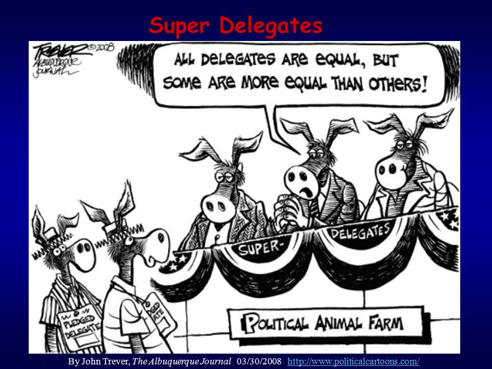 Super Delegates By John Trever, The Albuquerque Journal 03/30/