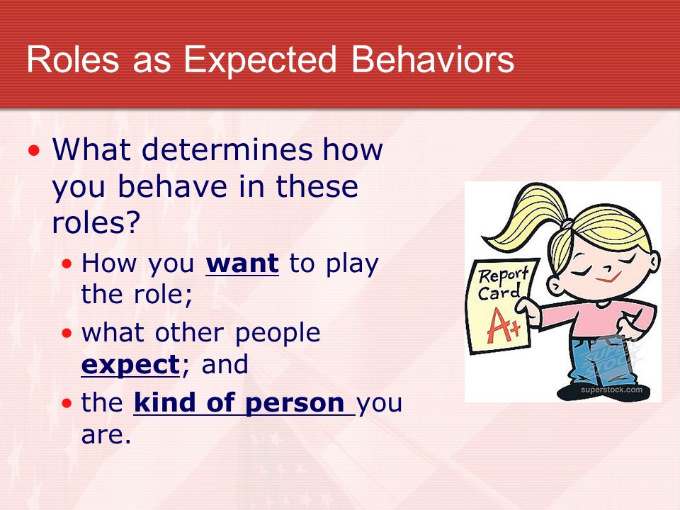 Roles as Expected Behaviors
