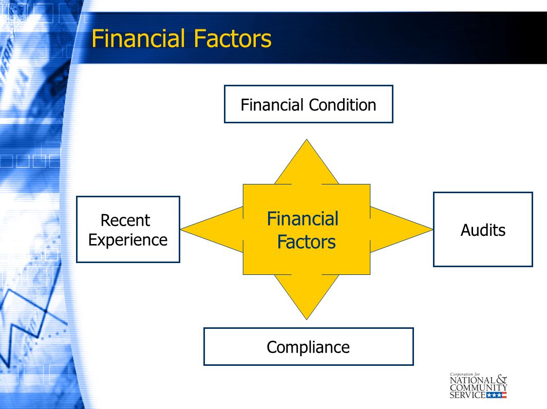 Financial Factors Financial Factors Financial Condition Recent Audits