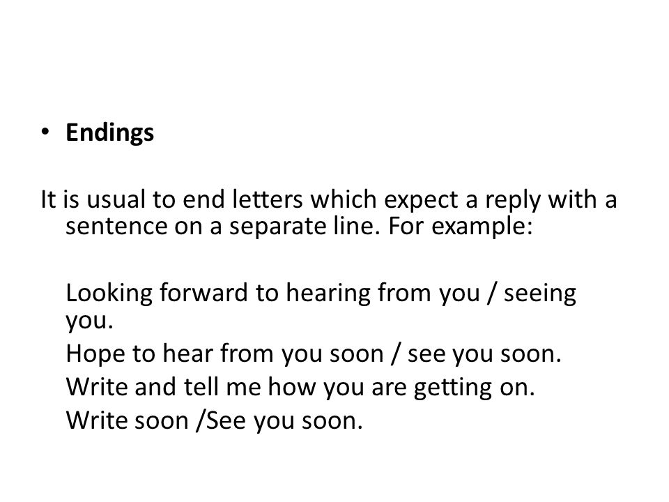 Informal Letters Beginnings Ppt Video Online Download