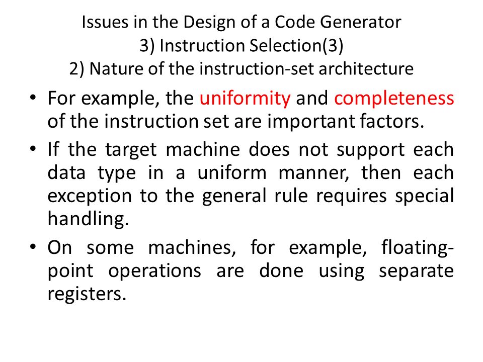 Simple code generator in compiler design ppt abcpag