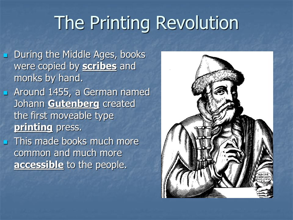 The Printing Revolution