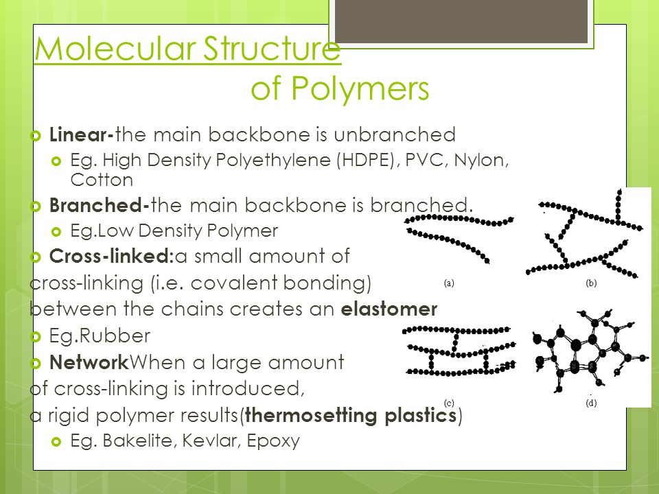 Molecular Structure of Polymers