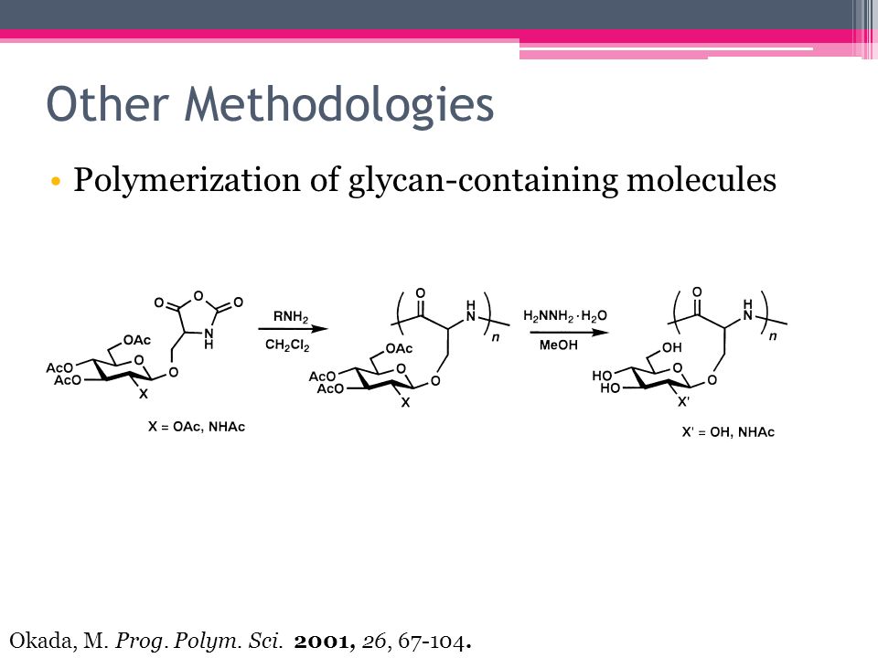 Other Methodologies Polymerization of glycan-containing molecules